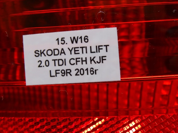 PHARE GAUCHE ARRIÈRE GAUCHE ARRIÈRE 5L0945095B SKODA YETI I 5L LIFT