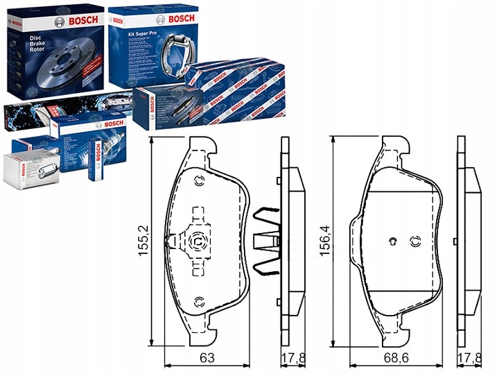 PADS BRAKE RENAULT LATITUDE 3.0D 02.11- BOSC photo 1 - milautoparts-fr.ukrlive.com