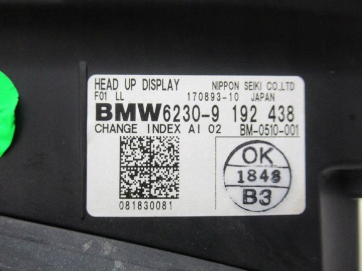MONITEUR HEAD UP BMW F01 750I 08-15 9192438