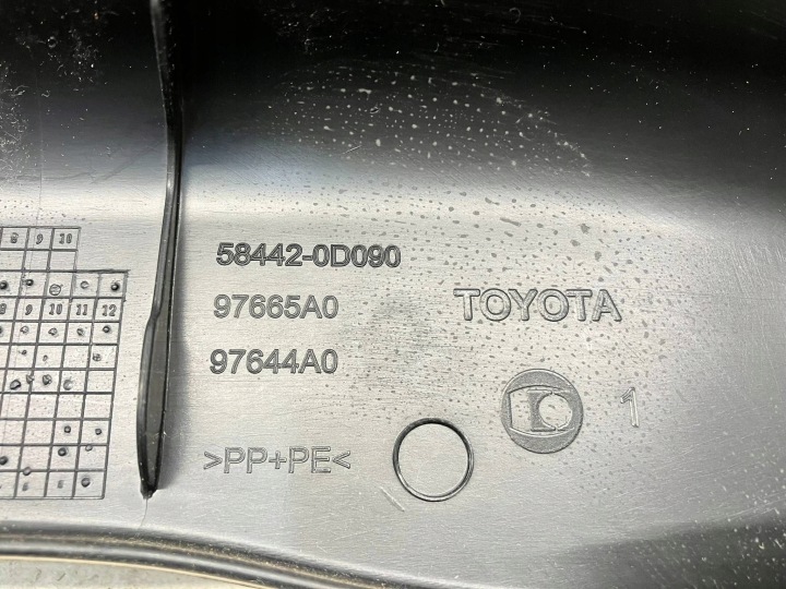 YARIS III PROTECTION LEVIER DE VITESSES ÉLÉVATEUR AUTOMOBILE SOUS FOTELEM 58442-0D090