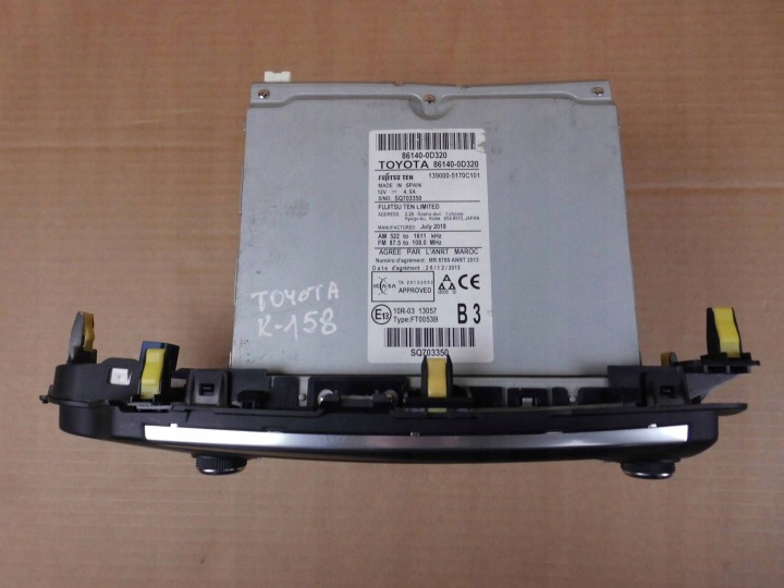 TOYOTA YARIS III 2018-2021 LIFT RADIO 861400D320 86140-0D320