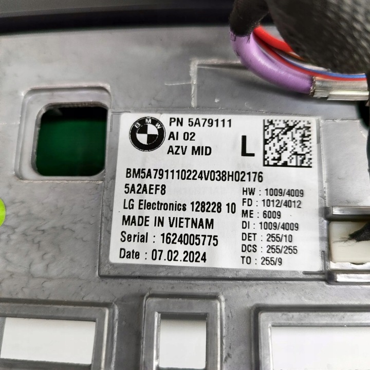 ÉCRAN NAVIGATION BMW IX2 5A79111 30044400 230KW 2024