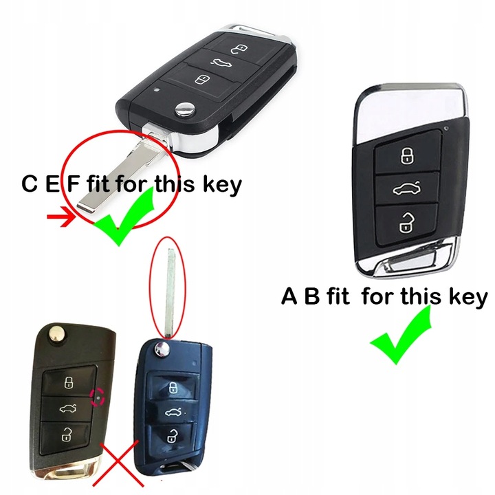 SHRY KEY CASE COVER PARA SKODA KODIAQ OCTAVIA RAPID FABIA KAROQ PARA VW PASSA 