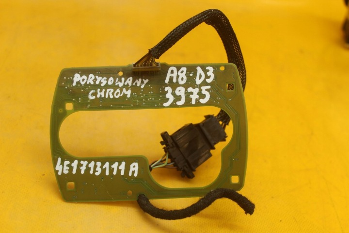 PLAQUE POMMEAU DE LEVIER DE VITESSES VITESSE REVÊTEMENT AUTOMATE CHROME AUDI A8 D3 4E1713111A