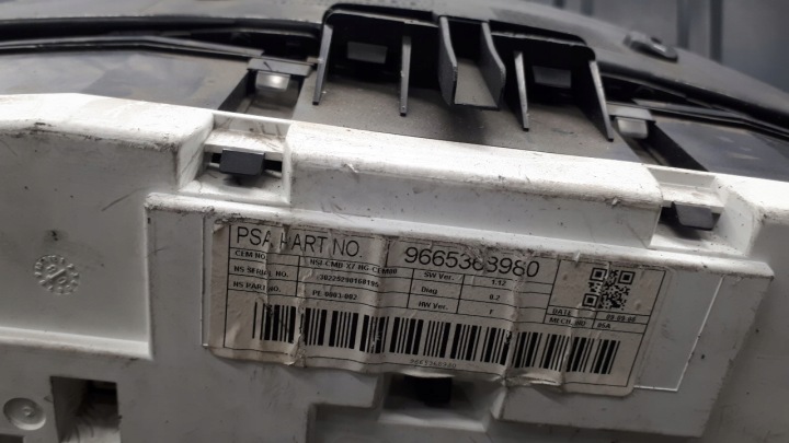 9665368980 COMPTEUR CITROEN C5 III X7 2.7HDI