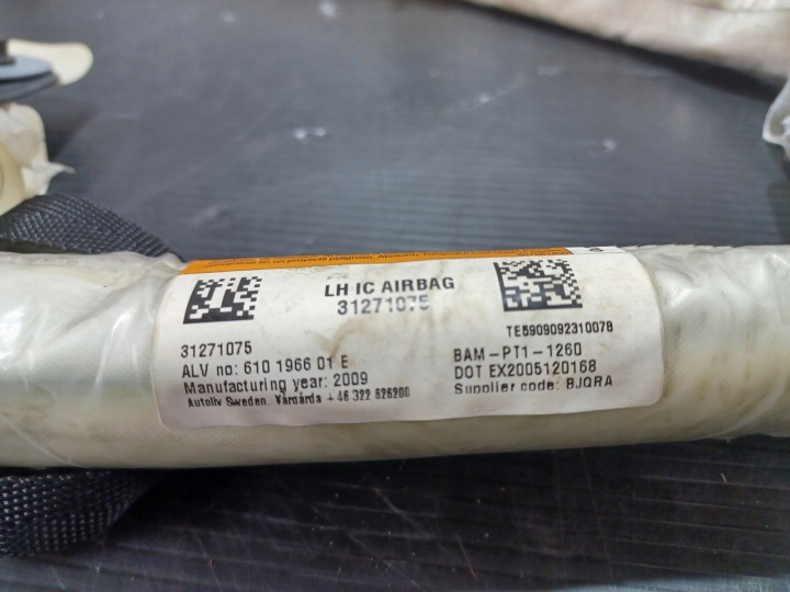 VOLVO C30 COUSSIN SÉCURITÉ AIRBAG RIDEAU GAUCHE 31271075 BAM-PT1-1260