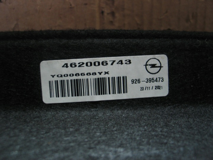 ÉTAGÈRE COUVERCLES DE COFFRE OPEL CROSSLAND CROSSLAND X 17-24R. 462006743 NOIRE