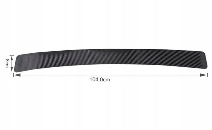 FILM PROTECTIVE FACING ON BUMPER 104CM CARBON 