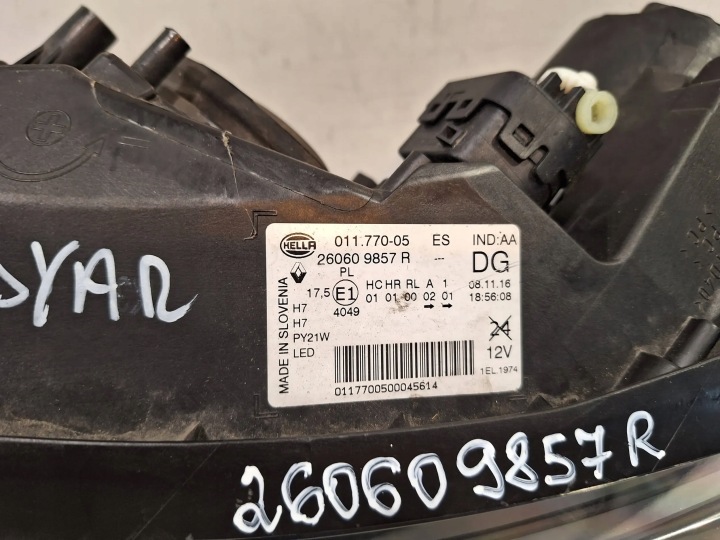 PHARE AVANT GAUCHE 260609857R RENAULT KADJAR LED