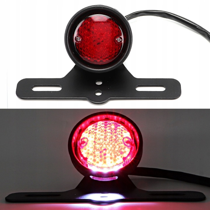 PHARE MOTOCYCLETTE ARRIÈRE LED PIED ALUMINIUM UNIVERSEL