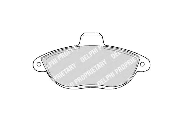 DELPHI LP1592 KIT PLAQUETTES FREINS FREINS DISQUE