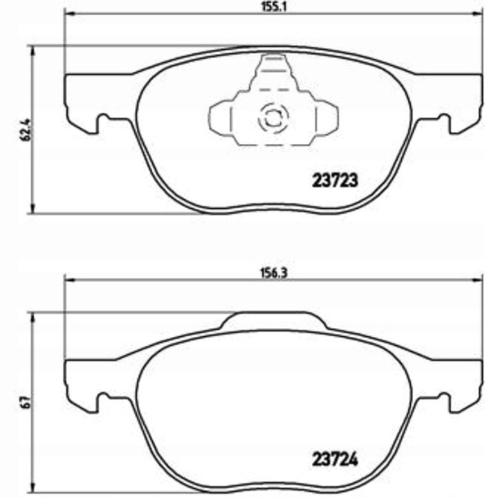 ZAPATAS DE FRENADO BREMBO P24061 