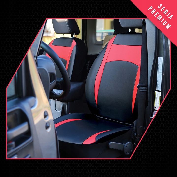 FORRO UNIVERSALES EKOSKORA DESIGN LEATHER ROJA PARA RENAULT SCENIC IV 