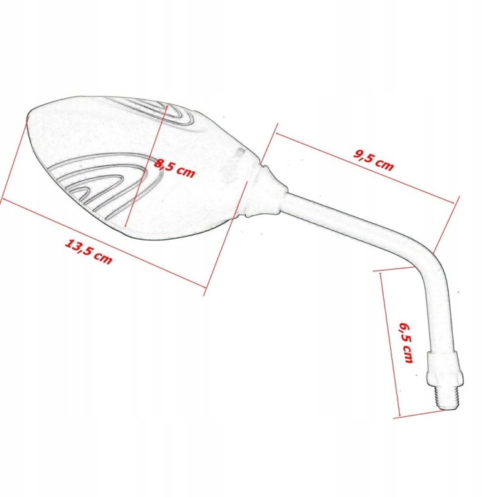 RÉTROVISEURS NOIR HONDA VT125 500 600 750 1100 SHADOW M10 10MM (22333)