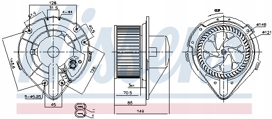 VENTILATEUR AUDI 80 A4 CABRIOLET COUPÉ 1.6-2.8 10.88-