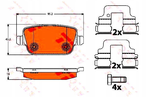 ZAPATAS HAM. FORD T. MONDEO 07- - GALAXY- KUGA 