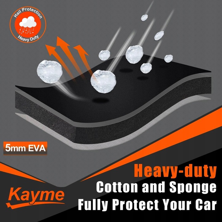 FORRO DE PROTECCIÓN AL AUTO KAYME AL GRAD, IMPERMEABLE 475-495 CM 