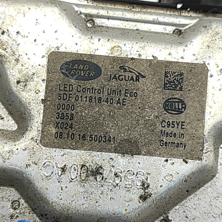 MODULE DE COMMANDE D'ÉCLAIRAGE LED JAGUAR XE (X760) 5DF011818 33521035 2.0L 132KW 2016