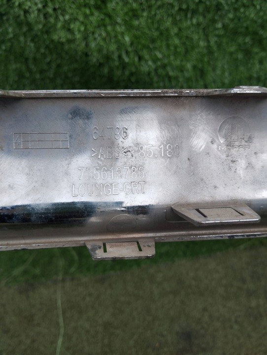 FIAT 500 LIFT 15- MOULURE PARE-CHOCS ARRIÈRE ARRIÈRE 735619786 CHROME
