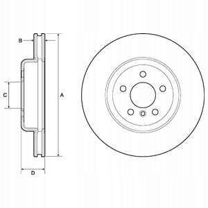 DISCOS DE FRENADO PARTE DELANTERA DELPHI BG9154C 