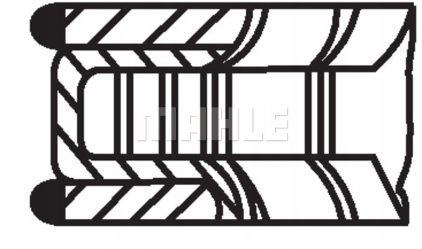 MAHLE ORIGINAL 011 70 N1 KIT PIERSCIENI PISTON