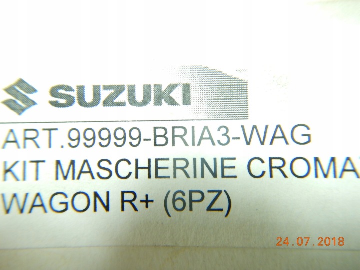 MOULURE DÉCORATIVE SUZUKI WAGON R+ 99999BRIA3WAG