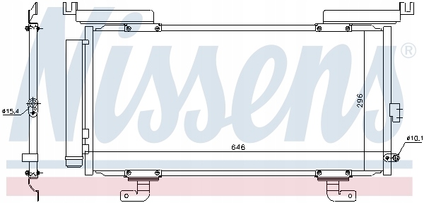 NISSENS DÉSHYDRATEUR CLIMATISATION SUBARU LEGACY VI OUTBACK 2.0D 2.5 3.6