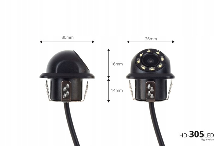 KIT CAPTEURS STATIONNEMENT TFT02 4,3″ AVEC CAMÉRA HD-305-LED 4 SENSORY BLANC