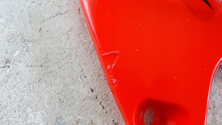 S109 HONDA CRF 450 X AIRBOX CÔTÉ DÉFLECTEUR D'AIR PROTECTION ORIGINAL