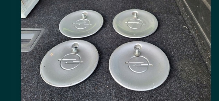 OPEL CUP NUTS WHEEL COVERS ALLOY WHEELS (TITANIUM) KOLEKCJONERSKIE 4 PCS. PERFECT PROMO 