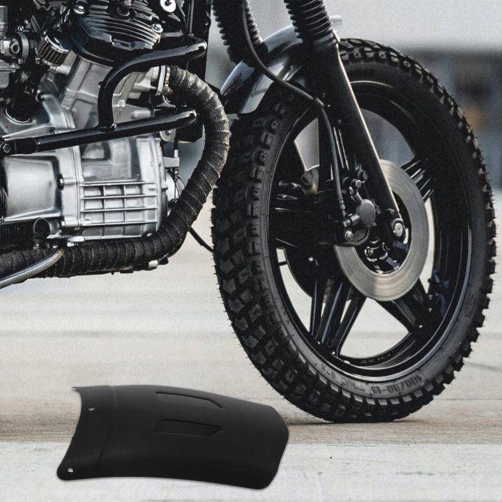 PUISSANT NOIR AILE AVANT AVEC TWORZYWA SZTUCZNEGO VERS MOTOCYCLETTES