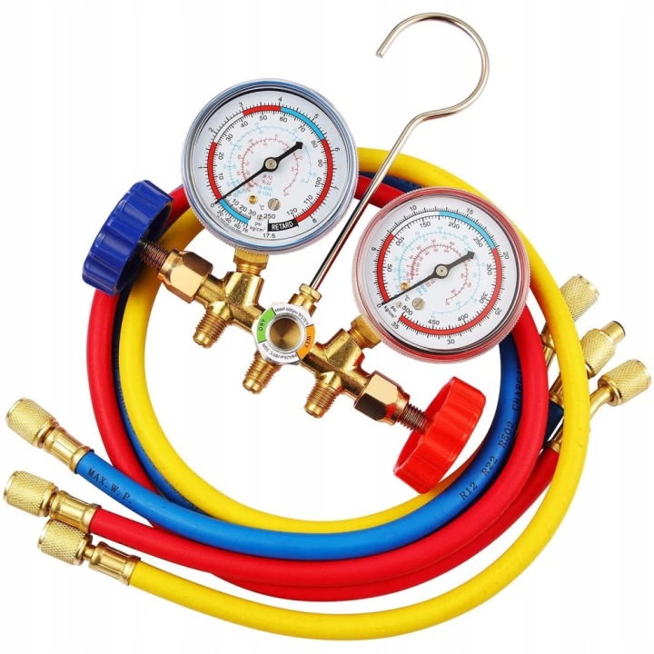 TESTEUR NAPELNIANIA MESURE CLIMATISATION MANOMETRY R12 R22 R404A R134A