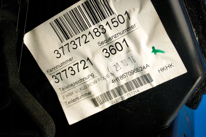 BOÎTE À GANTS TABLEAU DE BORD PASSAGER AUDI A8 S8 4H 4H1857096E