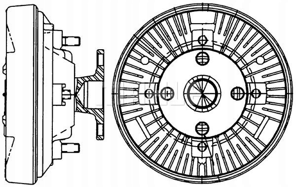 MAHLE CFC 233 000P EMBRAYAGE VENTILATEUR REFROIDISSEMENT