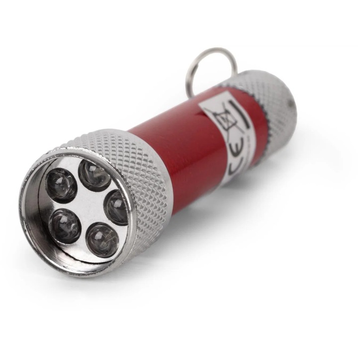 LAMPE DE POCHE PORTE-CLÉS ENTAC EFL-5LED-KC RED 5LED