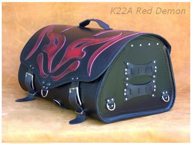 KUFERIS ODINIS MOTOCIKLINIS K22B RED DEMON+GRATIS nuotrauka 5