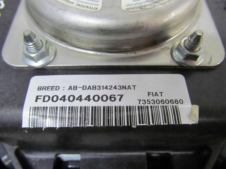FIAT DUCATO 02-06 COUSSIN AIRBAG CONDUCTEUR 735278157