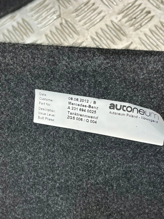 MOULURE DÉCORATIVE COUVERCLES DE COFFRE MERCEDES-BENZ SL (R231) A2316900141 33549433 4.7L