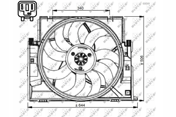 RADIATEUR EAU NRF 53471 RADIATEUR SYSTÈME REFROIDISSEMENT MOTEUR