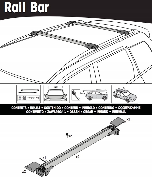 MALETERO DE TECHO YAKIMA PEUGEOT 4007 SUV 2007 + 