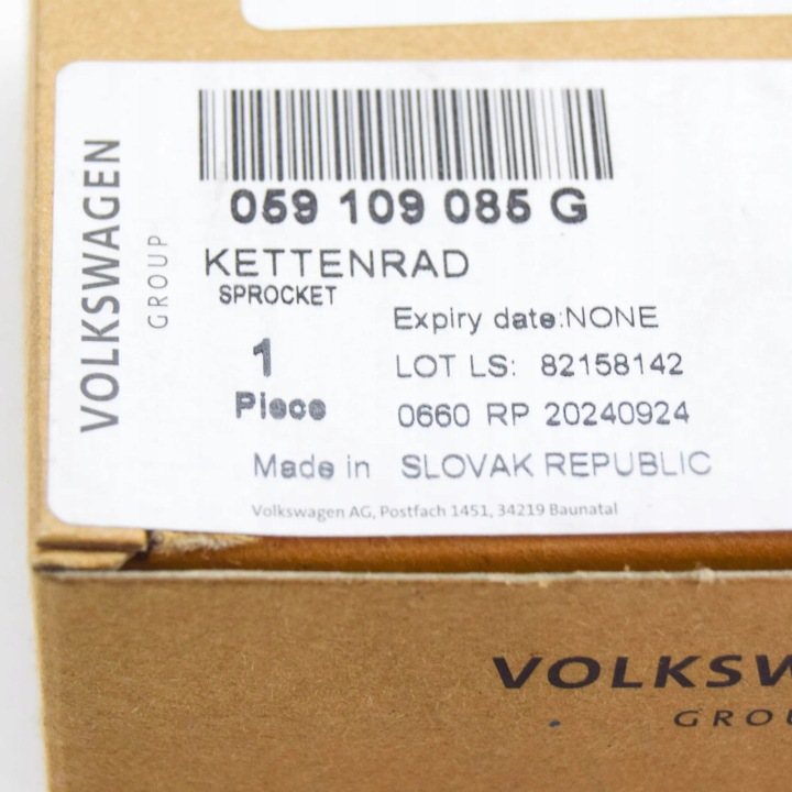 AUDI A6 AVANT C7 KOLO DISTRIBUTION MOTEUR 059109085G ORIGINE