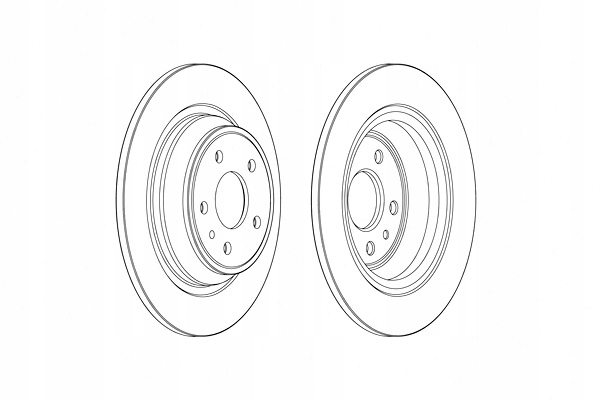 FERODO DISCOS DE FRENADO 2 PIEZAS PARTE TRASERA FORD MONDEO V FORD EE.UU. FUSION 