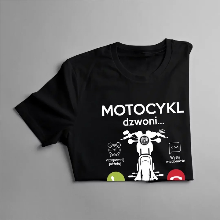 MOTOCICLETA DZWONI KOSZULKA PARA MOTOCYKLISTY 