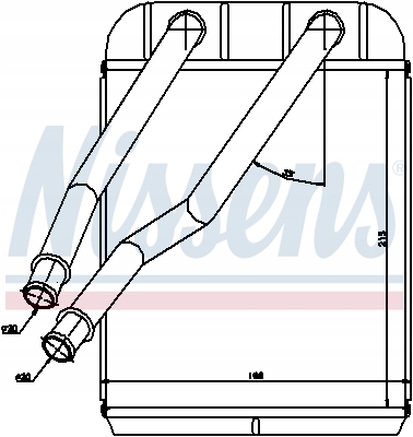 WYMIENNIK CIEPLA, CALEFACCIÓN INTERIOR NISSENS 73975 