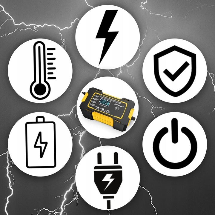 RECTIFICADOR DISPOSITIVO DE CARGA DO BATERÍA LCD 12V 6A 