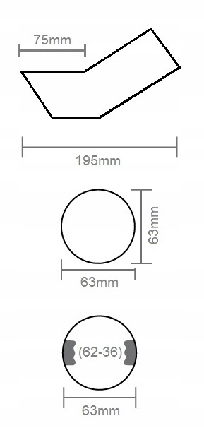 GRATISY# TERMINAL SILENCIADOR ACERO INOXIDABLE ZAGIETA 63X185MM KW4 