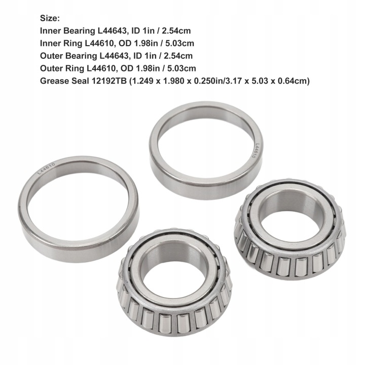 4 PCS KIT OZYSK MOYEUX KOA REMORQUES STOP ACIER L44643 INTERNE QV