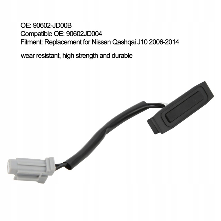 COMMUTATEUR ZWALNIAJACY COUVERCLE DE COFFRE COUVERCLES DE COFFRE VOITURES 90602-JD00B 90