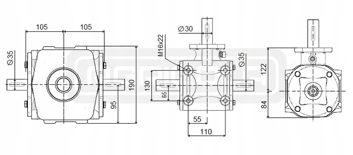 ENGRANAJE ROZRZUTNIK CENTRAL Z=24/15 HYDROLIDER 