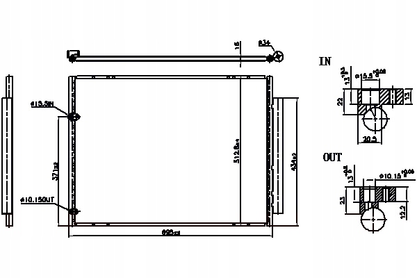 NISSENS CONDENSADOR DE ACONDICIONADOR TOYOTA SIENNA 3.3 3.5 12.04-12.10 